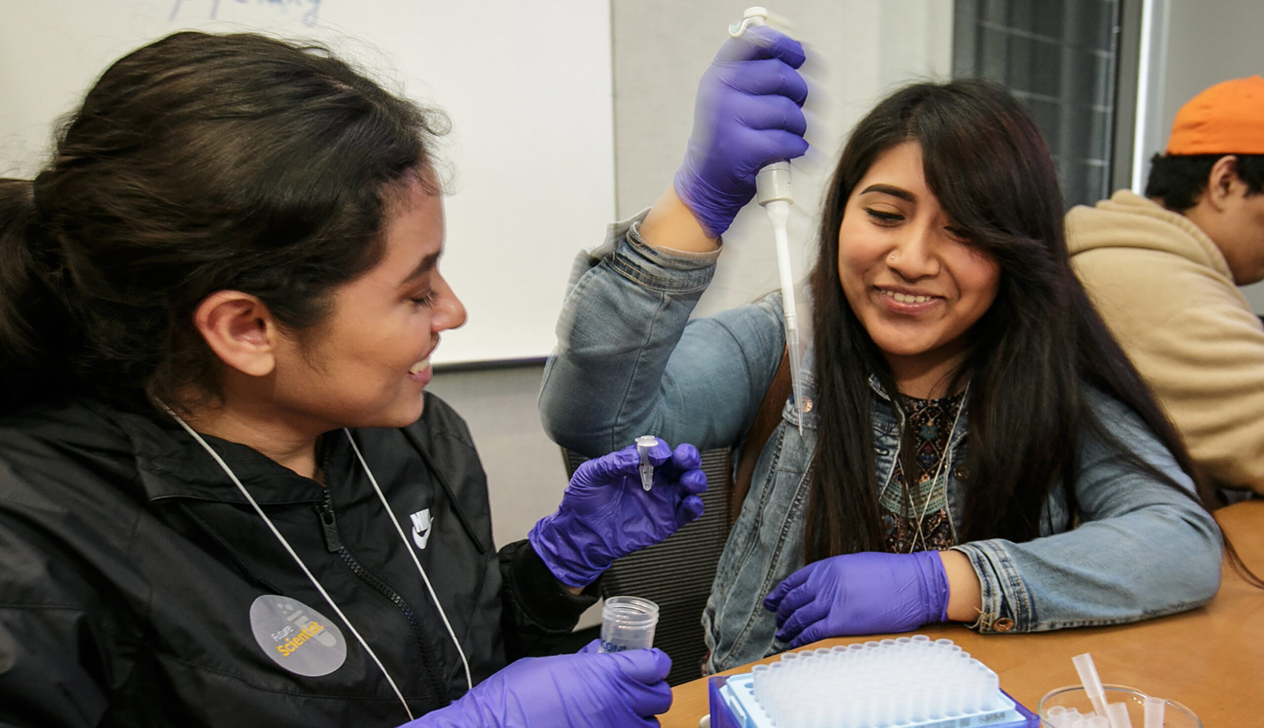 Students conducting science experiment